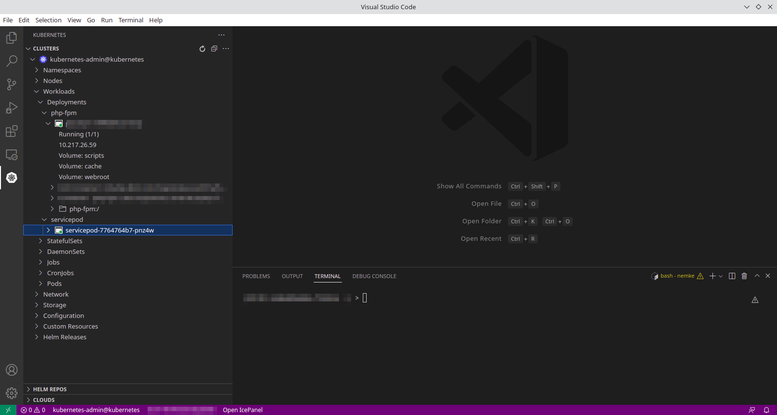 Manage Remote Kubernetes clusters with VS Code IDE editor